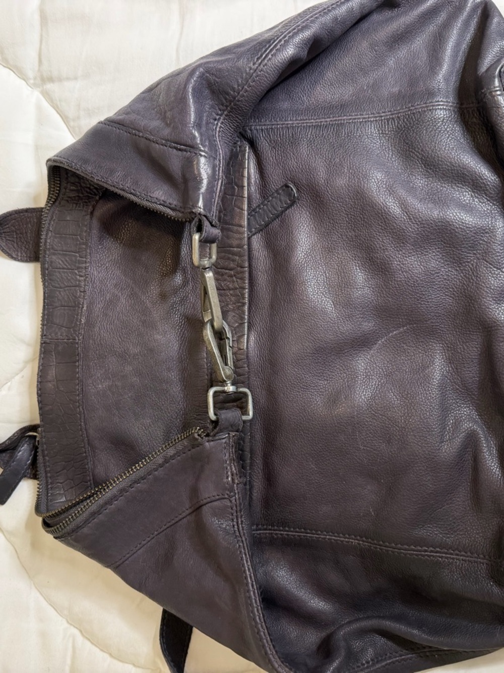 Free People Top Handle Bag/Backpack Navy Blue - Picture 2 of 4